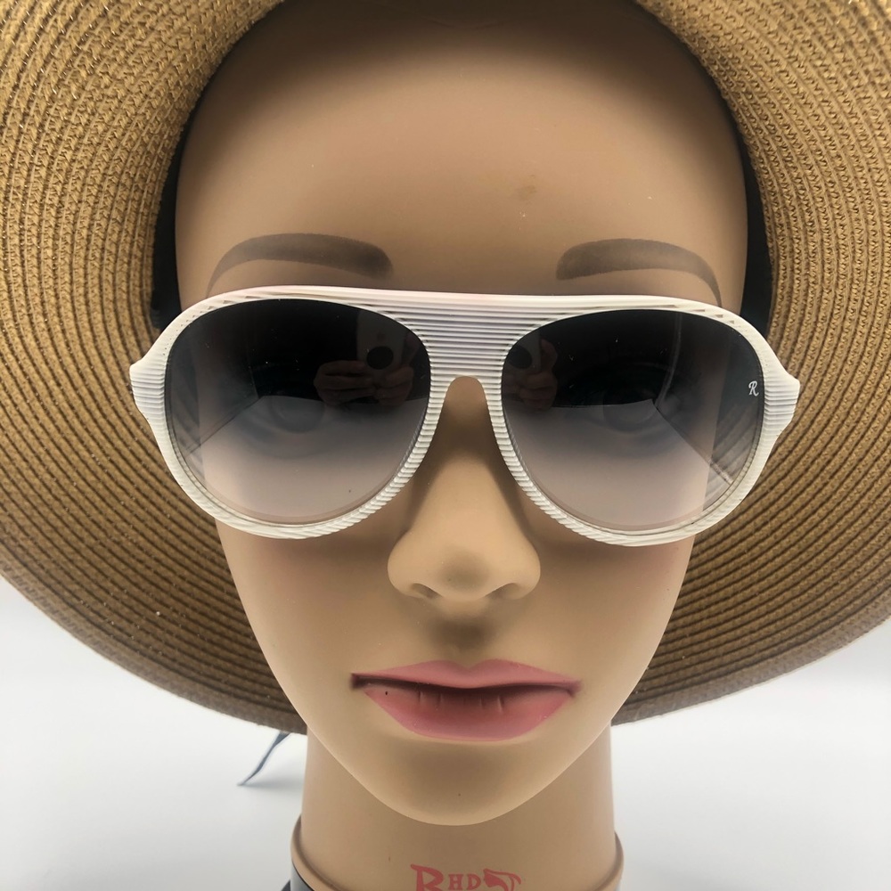 Raf Simons Sunglasses w/white & black frames
